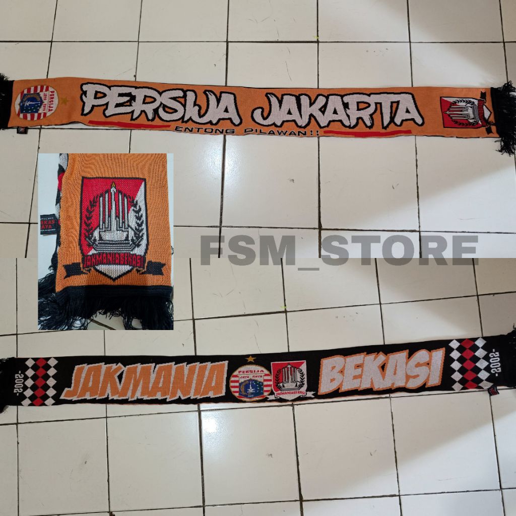 Syal / Scraf Persija Jakarta - Jakmania Bekasi