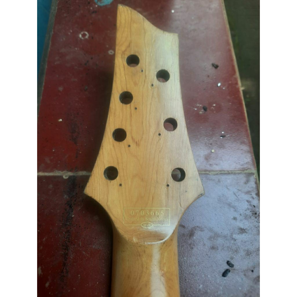 Neck gitar schecter 7 string bridge