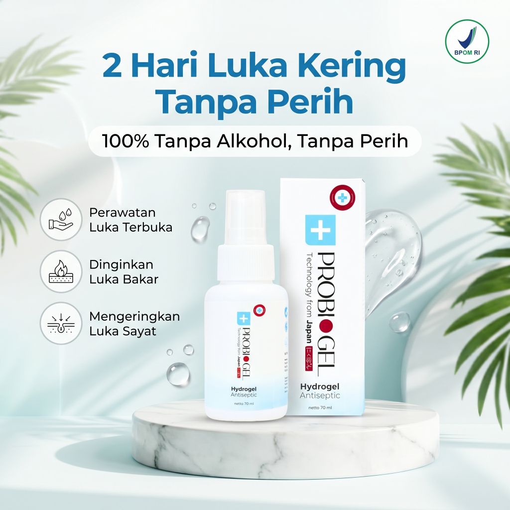 Probiogel Hydrogel Antiseptik Spray Obat Luka Diabetes Luka Bakar Luka Operasi Borok Penyakit Kulit 
