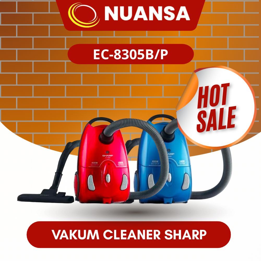 Vacuum Cleaner Sharp EC 8305 B/P Vacuum Cleaner Bagless Sharp EC-8305 EC8305 EC-8305B/P,GARANSI RESM