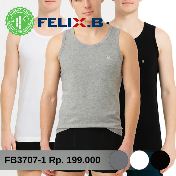 FELIX,B Mens T-shirt Bamboo FB3707 Singlet