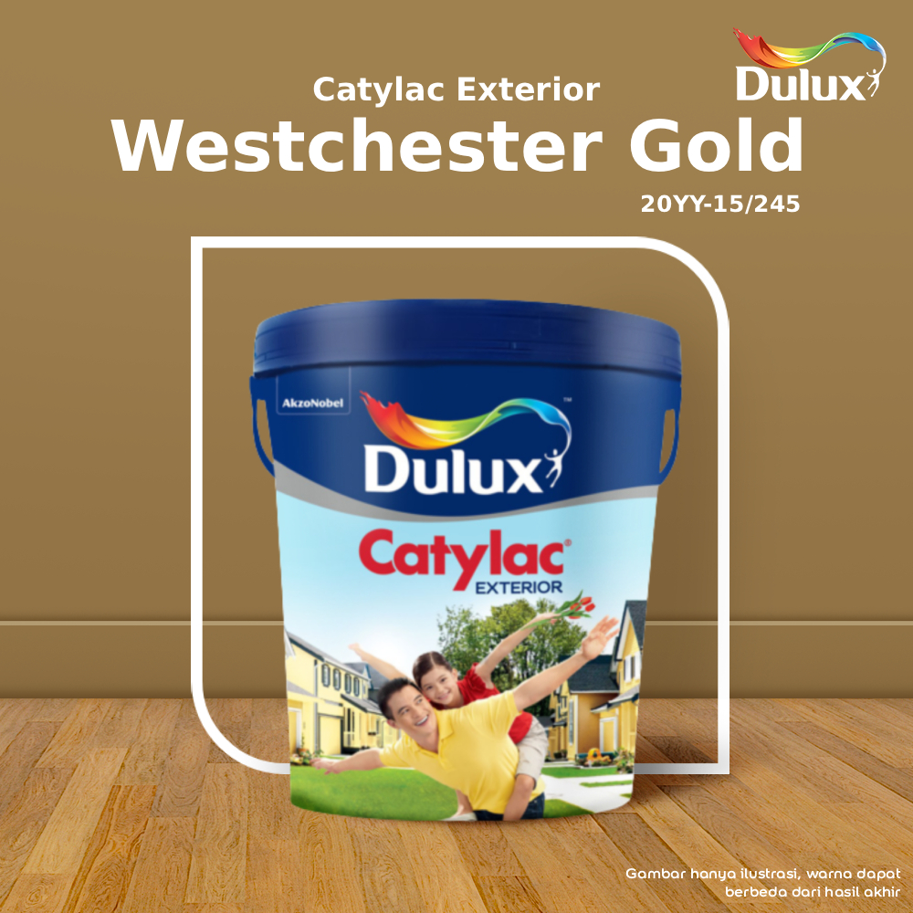 CAT TEMBOK WESTCHESTER GOLD DULUX CATYLAC EXTERIOR - 5 KG CAT WESTCHESTER GOLD 20YY-15/245 CAT TEMBO
