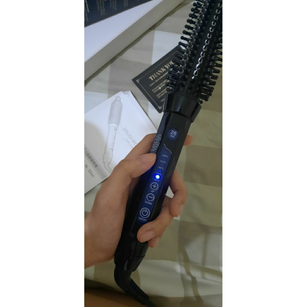 Preloved catokan thermal brush sisir GlamCurl 26mm blm dipake samsek