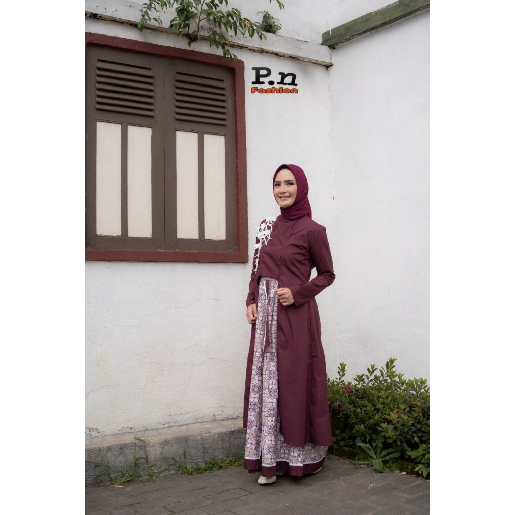 sarimbit gamis dan koko linggam by pn fashion