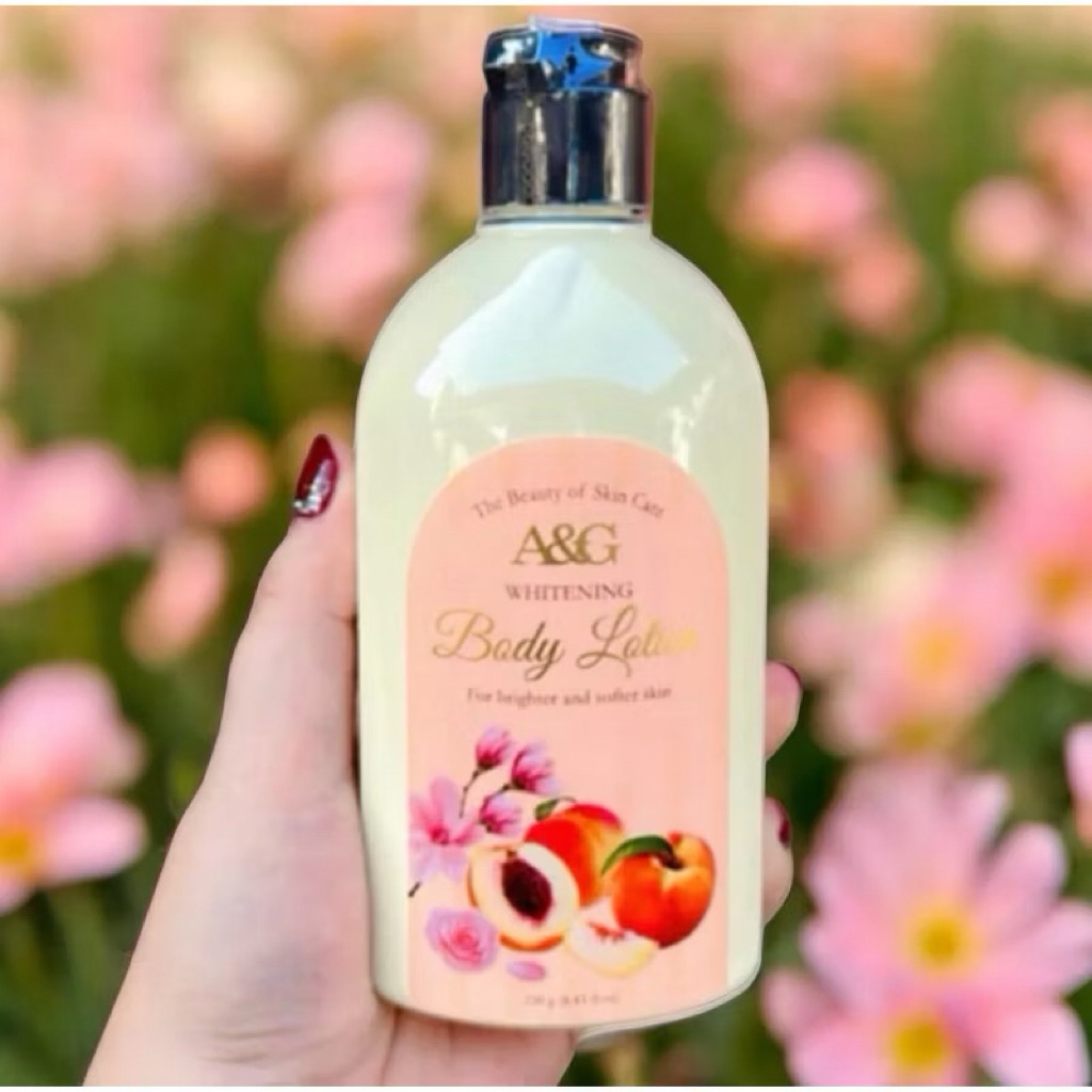 Body Lotion A&G Whitening Peach 250 ML Lotion Ekstra Whitening