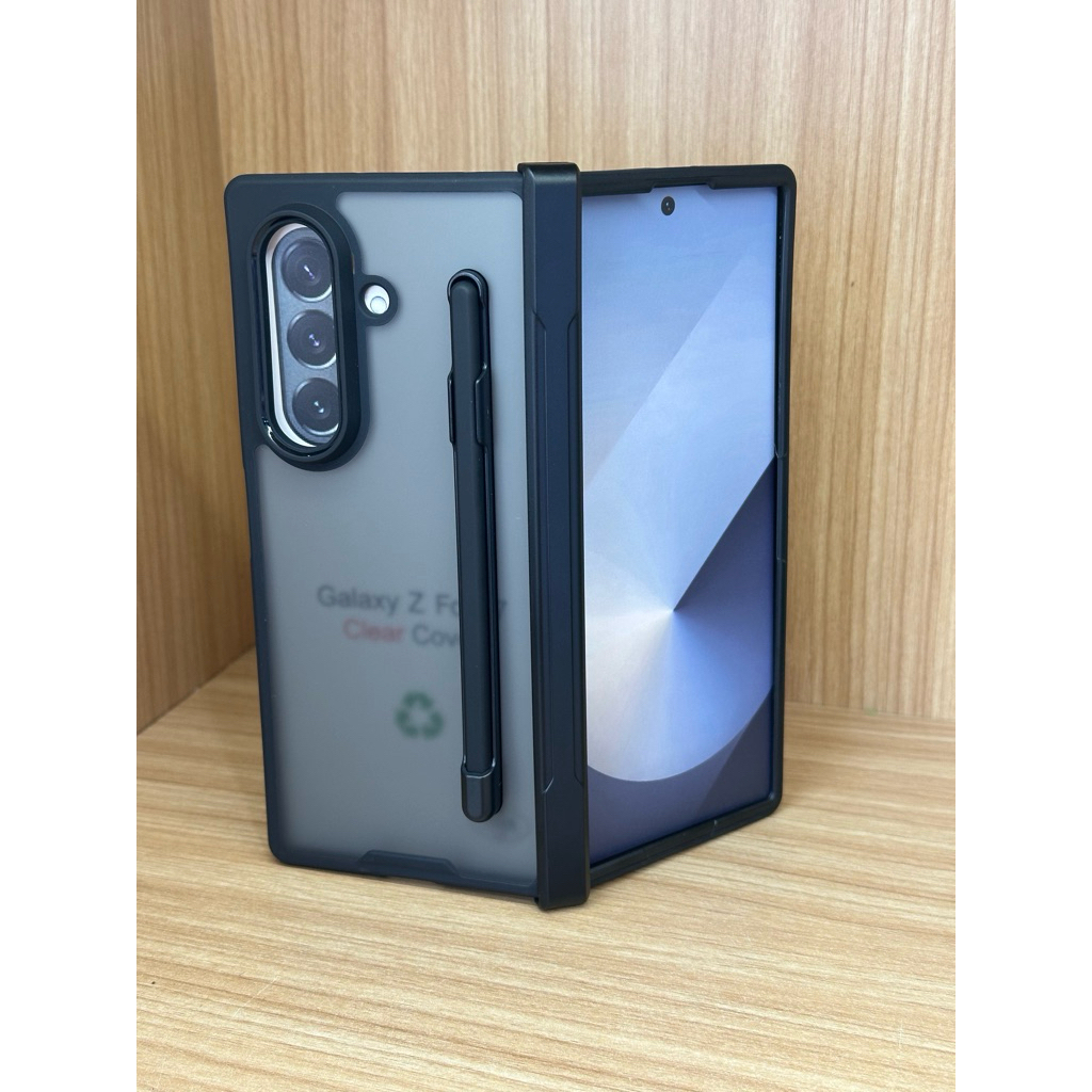 Case Samsung Z Fold 7 Black Matte Cover Hinge