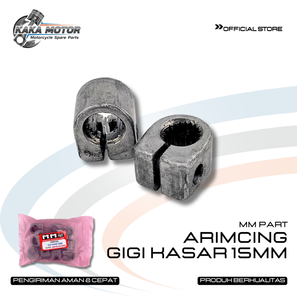 ARIMCING GIGI KASAR 15MM – ARIMCING GIGI SAMBUNGAN AS VERSNELENG DRAT KASAR 15MM MOTOR UNIVERSAL