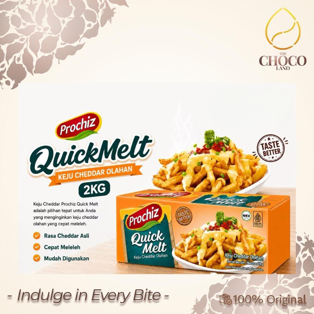 Prochiz Quick Melt 2KG | Keju Cheddar Olahan Quick Melt Bakery Cafe Horeca