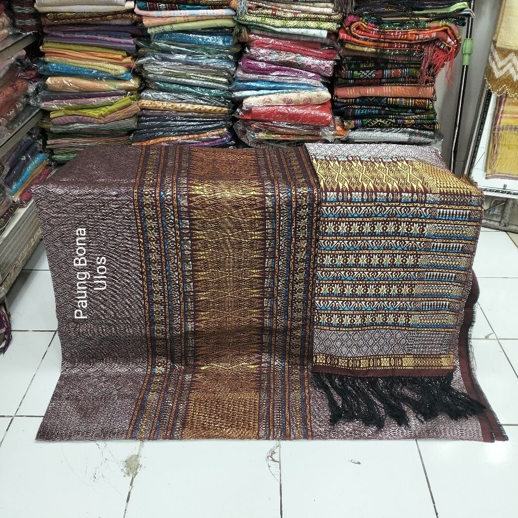 SONGKET TUMTUMAN TTS BENANG KRISTAL TUMPAL GOLD