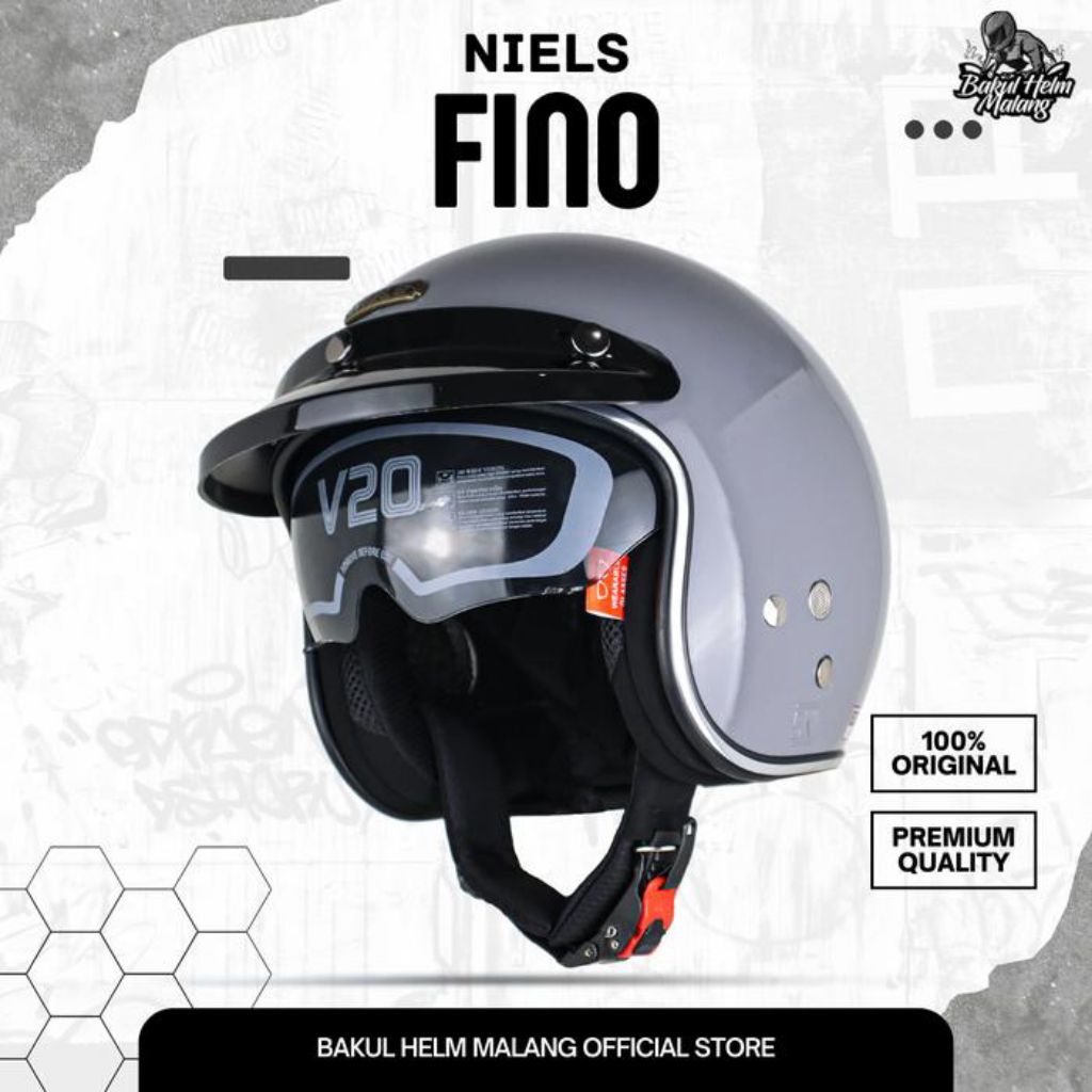 Helm Niels Retro Fino Original