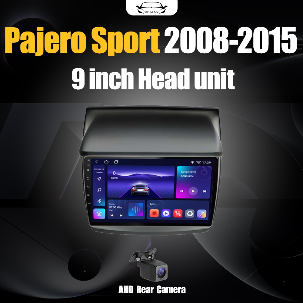 Android 15 Head Unit 9" IPS For Pajero Sport 2008-2015 Head Unit 8 Chip Nuklir 8+64GB/8+128GB Androi
