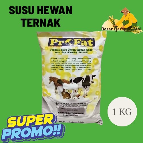 PROFAT SUSU TERNAK KAMBING 1KG - Susu Hewan Ternak untuk Sapi Kambing Ikan Ayam