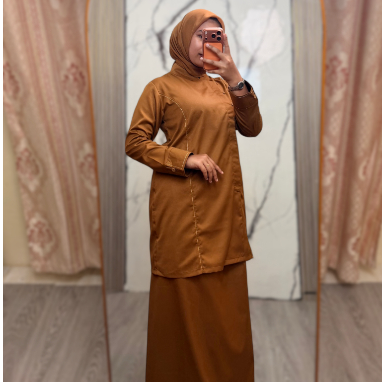 Seragam PEMDA  - Baju Khaki PNS Wanita Tunik Seragam Setelan Dinas PDH