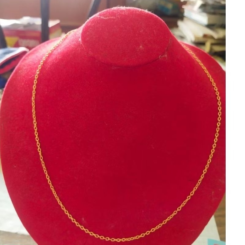 kalung nory polos - model simple - emas 24k (LM)- emas 99,99- investasi - 5gr