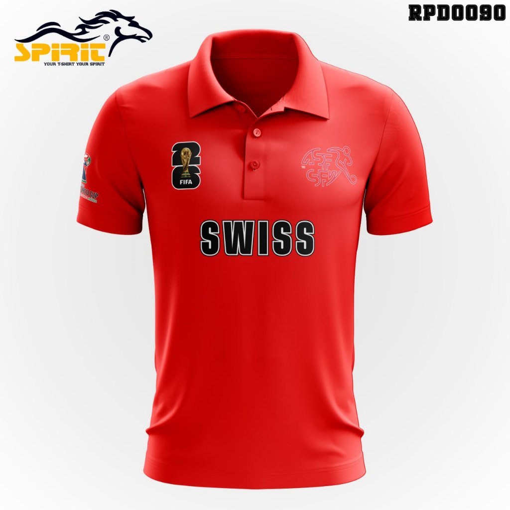 Baju Polo Kerah Nati Timnas Piala Dunia 2026 Sepak Bola Kaos Polo Jumbo Lengan Pendek