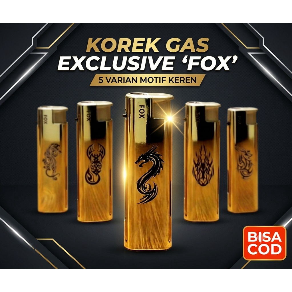 KOREK FOX GOLD SERIES KOREK BARA API GAS 1KTK 25KOREK