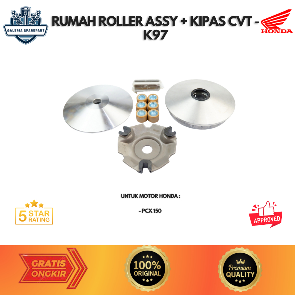 rumah roller pcx 150 - rumah roller pcx k97 - kipas pcx Original