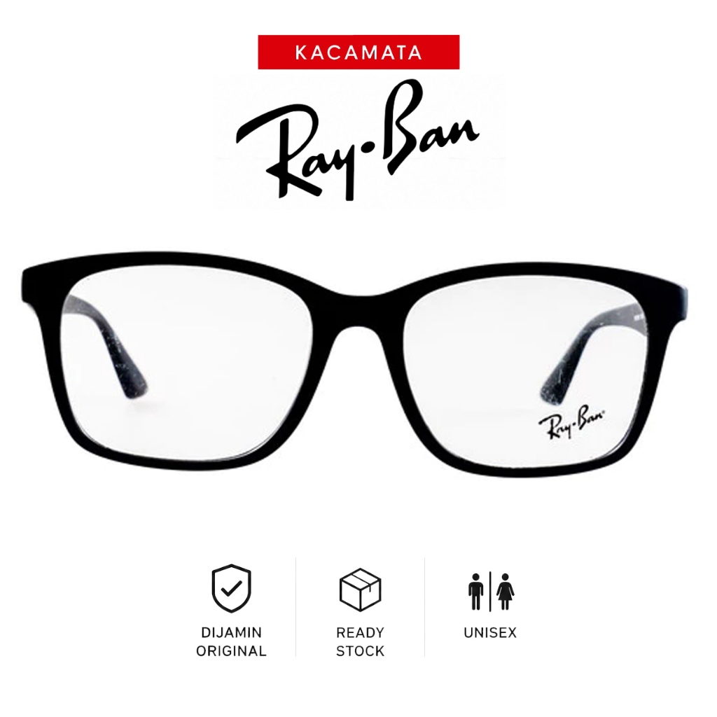 RAYBAN Frame Kacamata Plus Minus Pria Wanita Ori Unisex RB7059D-C5196-55