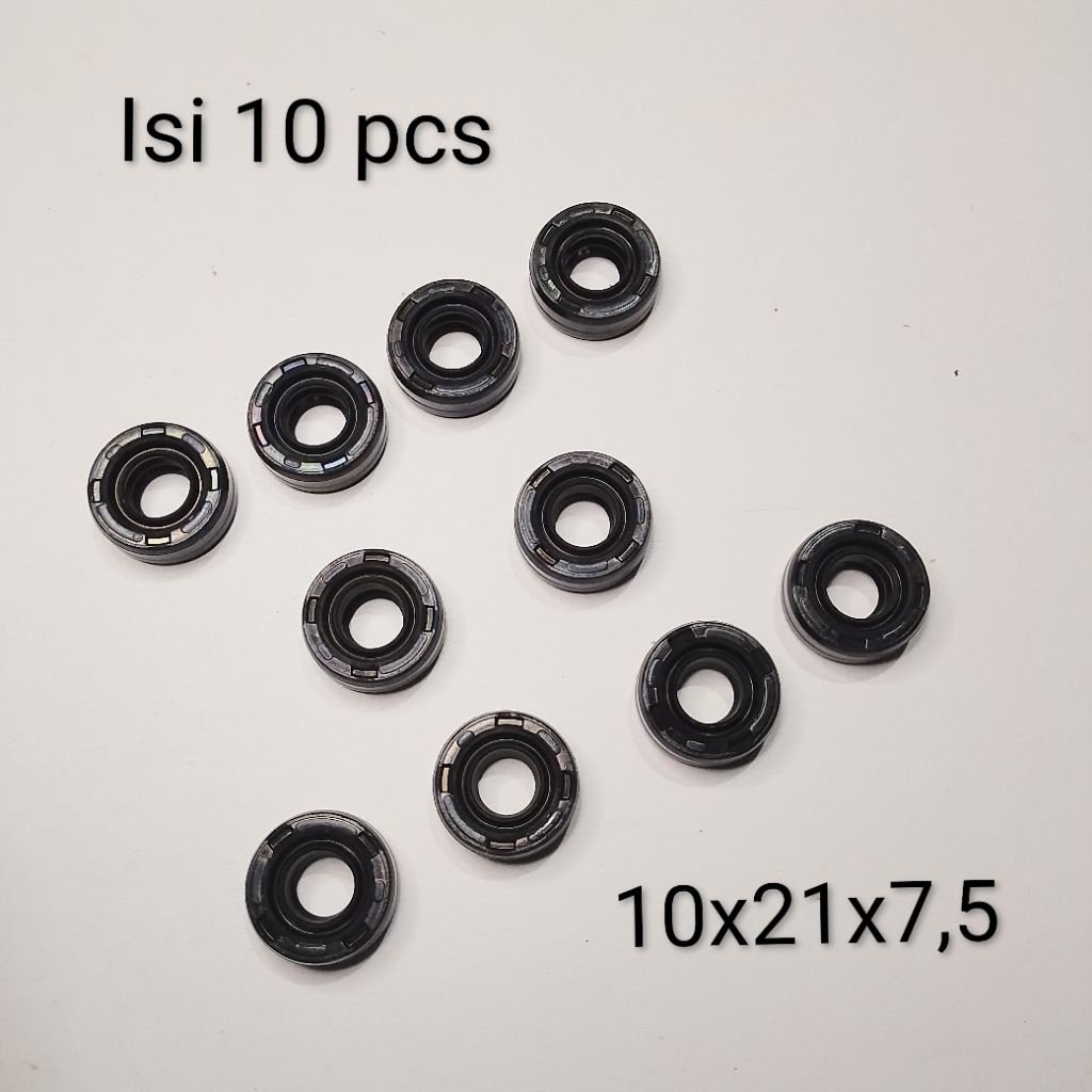 Isi 10 pcs - Oil Seal Sil Shock Belakang Vario Beat 10.21.7,5 ARS Original IMPORT