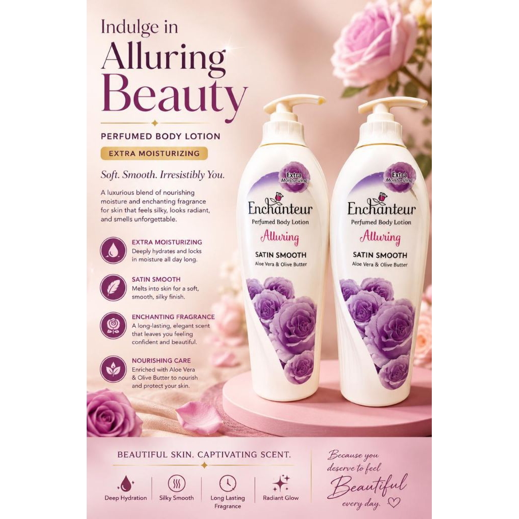 Enchanteur body lotion pump