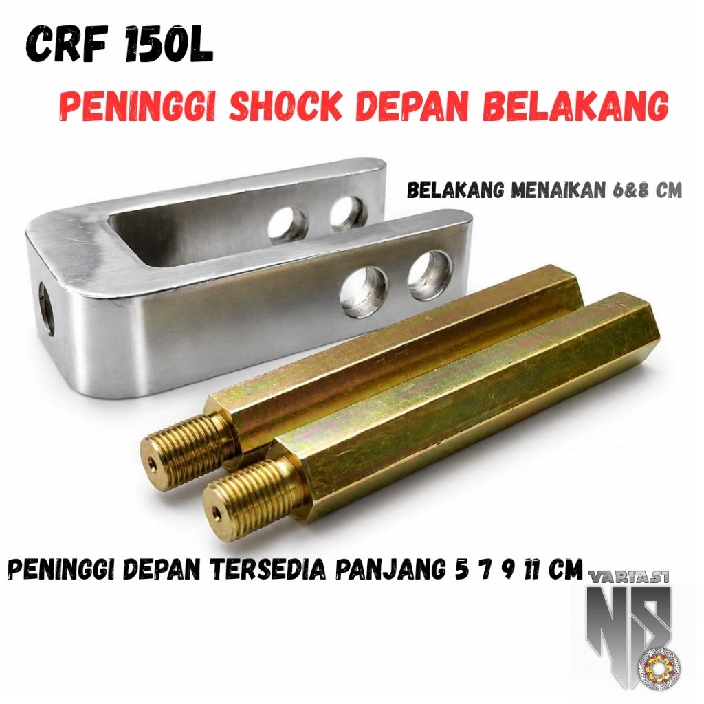 Peninggi Shock CRF 150L Peninggi Shock Depan Belakang Honda CRF 150L