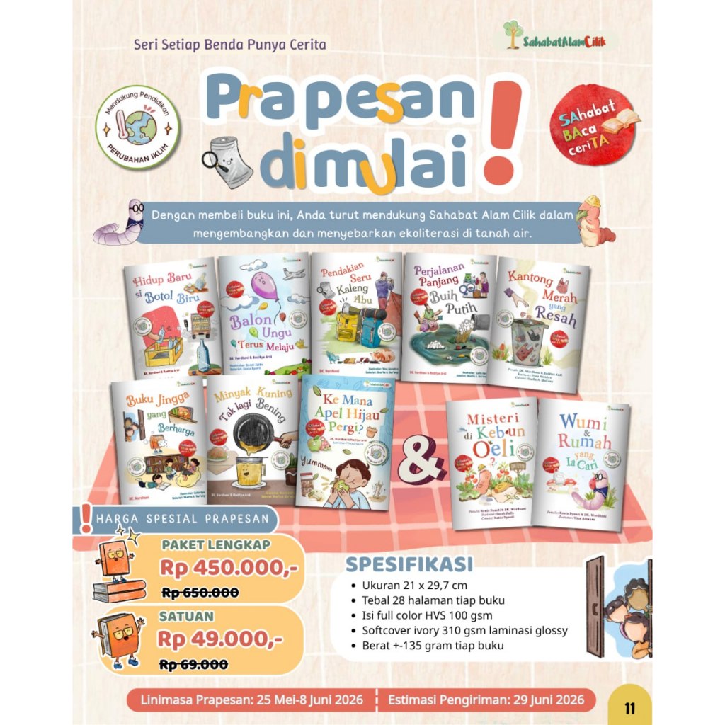 Seri Setiap Benda Punya Cerita, Buku Cerita Anak Tema Lingkungan Sahabat Alam Cilik, DK Wardhani,