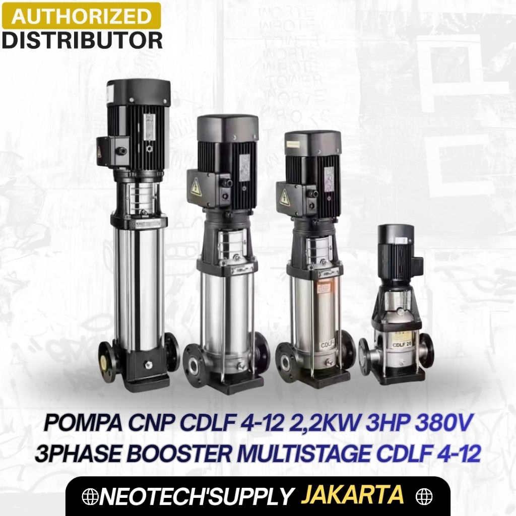 Pompa CNP CDLF 4-12 2,2kw 3Hp 380V 3phase Booster Multistage CDLF 4-12