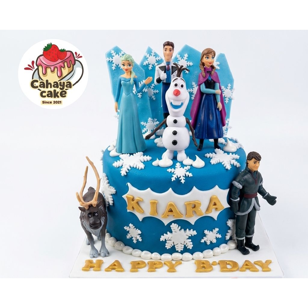 Kue Ulang Tahun Frozen / Frozen Cake / Kue Ultah Anak Murah
