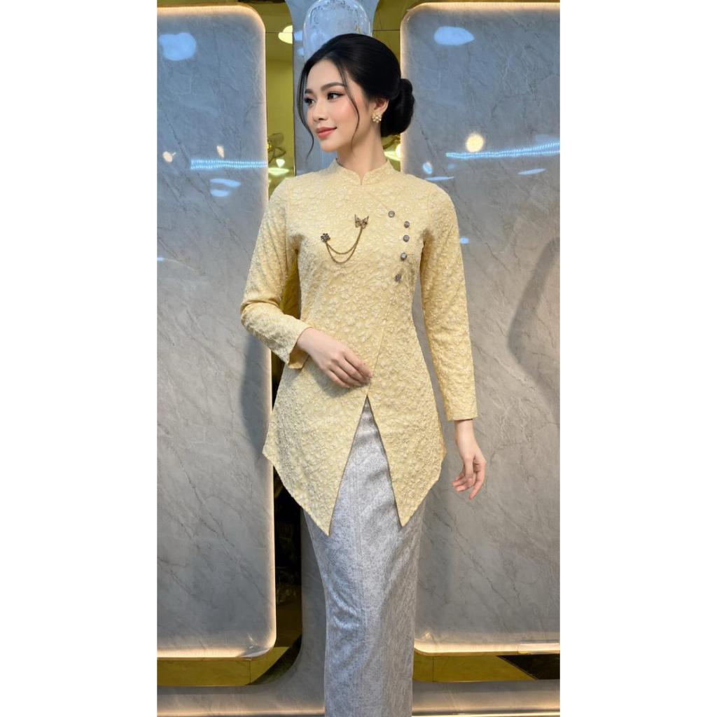 UnilaFashionStore/ Kebaya Janggan fukuro jaguar Modern / Setelan Kebaya Wisuda / Set Kebaya Lamaran 