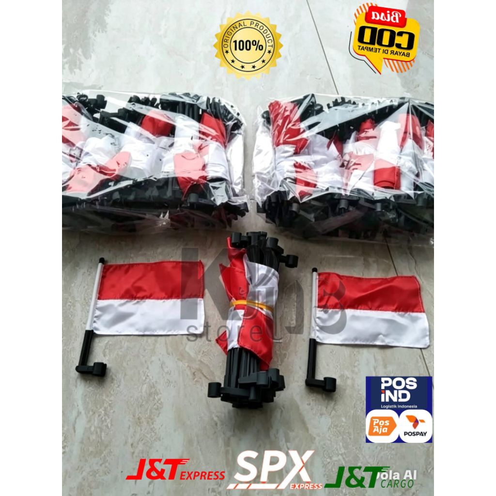 Bendera sepion motor...bendera kecil..bendera agustusan