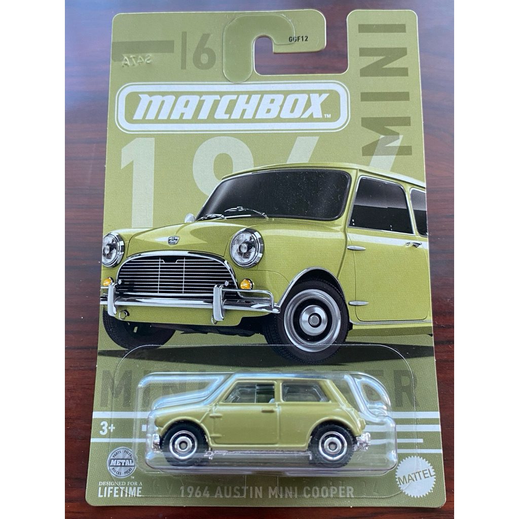 1964 Austin Mini Cooper | TERLANGKA | Matchbox Mini Cooper Series | Hijau Sage Matcha Pastel