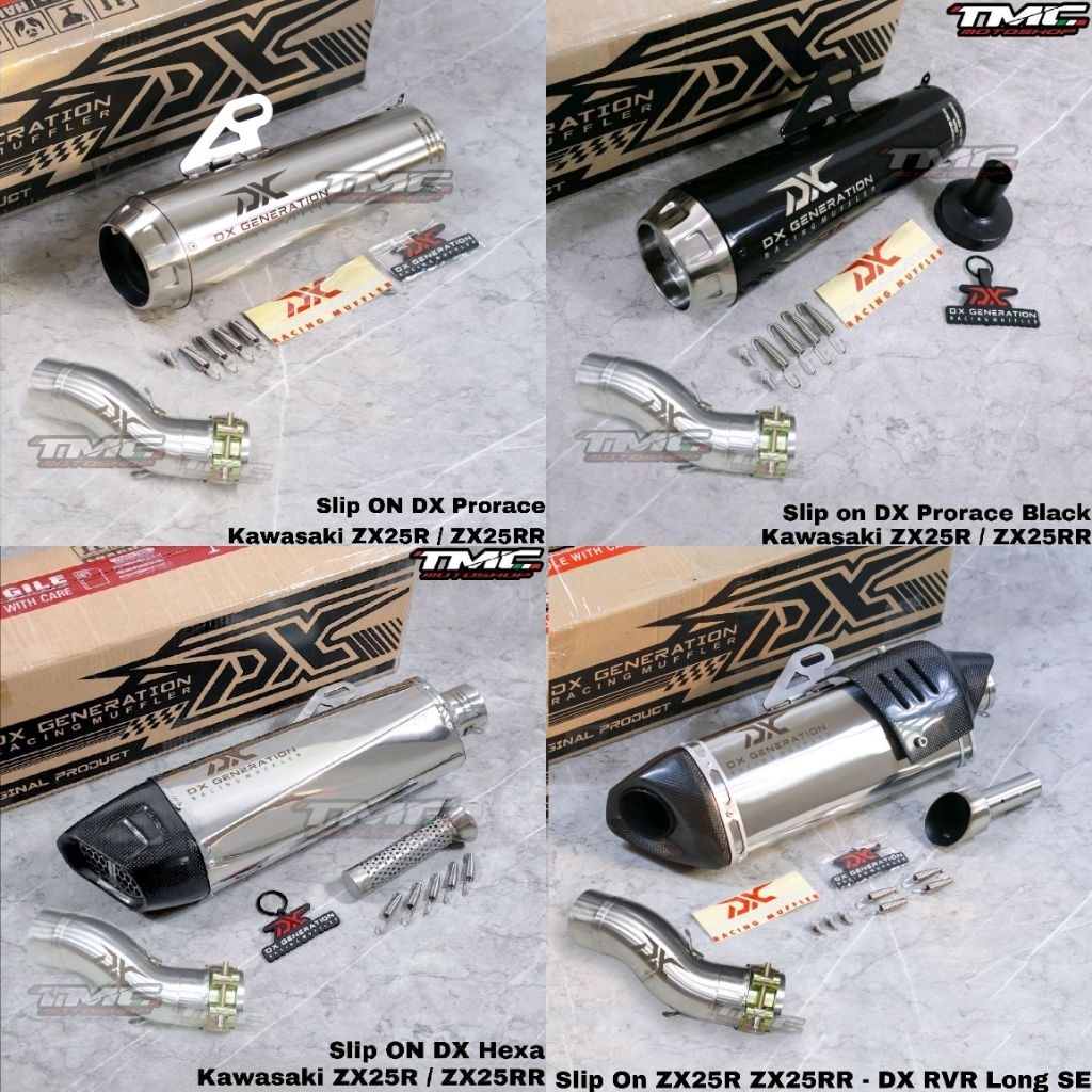 Knalpot slip on ZX25 ZX25R ZX25RR by DX Generation