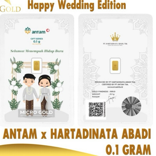 Antam x Hartadinata Wedding Series 0,1gr