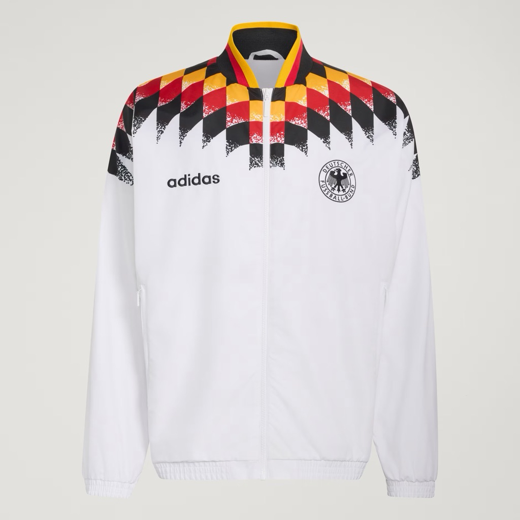 adidas Tracktop Jacket Jerman 1994 Home White BNWT Original Resmi JW8809