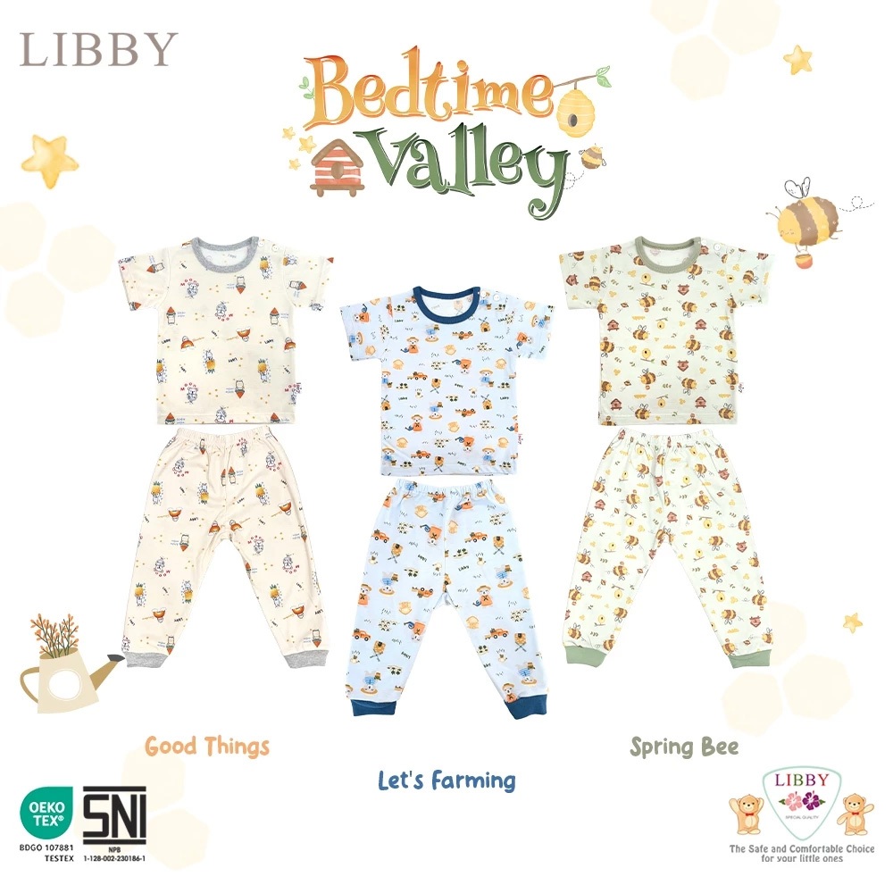 Libby Setelan CPR Pendek + Celana Panjang Bedtime Valley/Wow Vibes/Hunter Dreamland/Forest Mingle/Gl