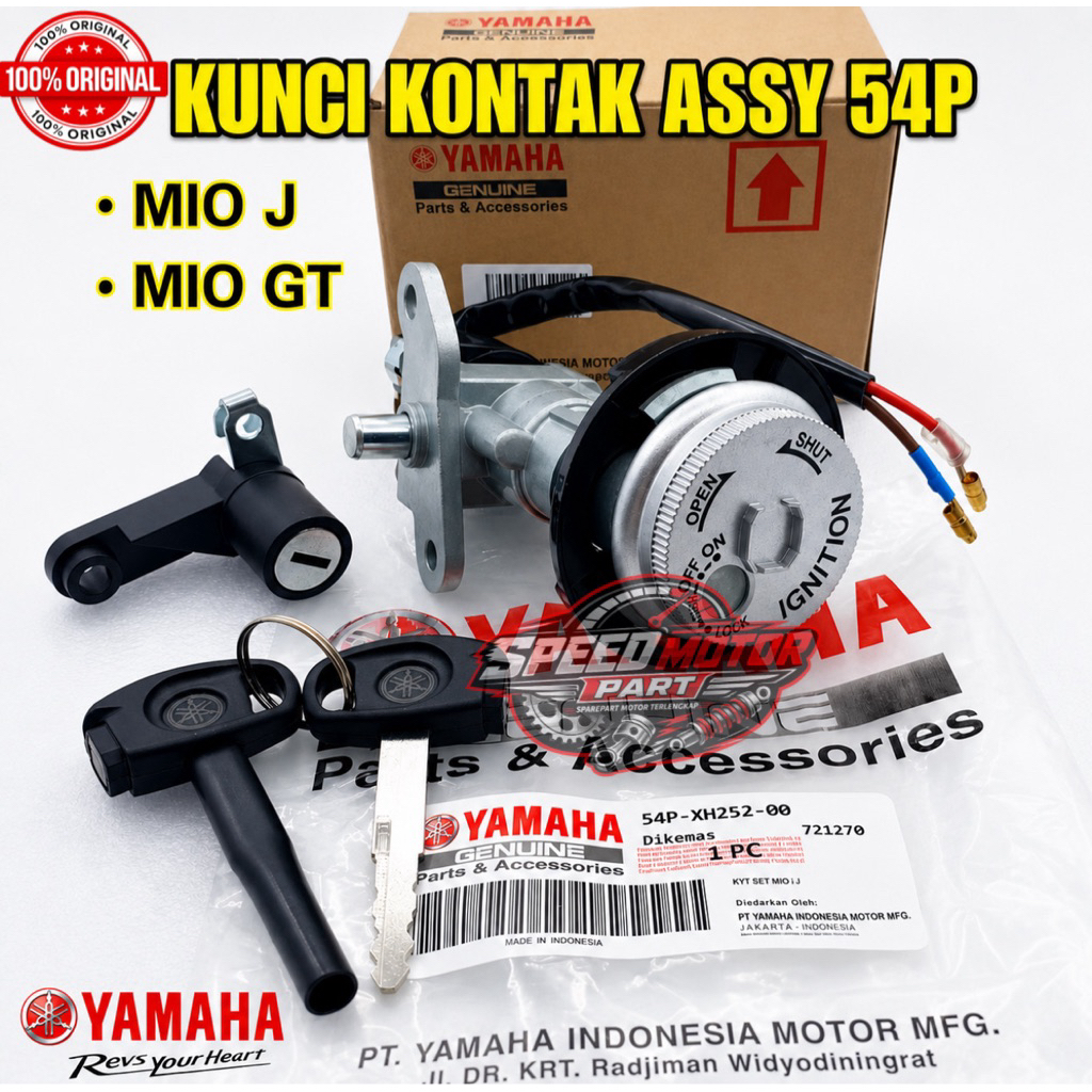 KUNCI KONTAK ORIGINAL MIO J MIO GT ORIGINAL YAMAHA KUNCI KONTAK SET 54P YAMAHA MIO J MIO GT 100% ASL