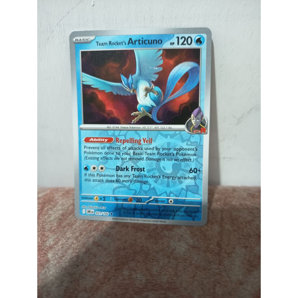 kartu pokemon TCG english original holo reverse (articuno)