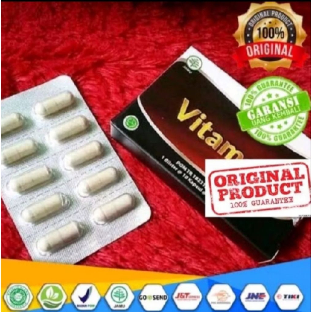 NF-Vitamell Vitamel Vitamal Asli Original Herbal Nutrisi Multivitamin isi10 Kapsul @450mg