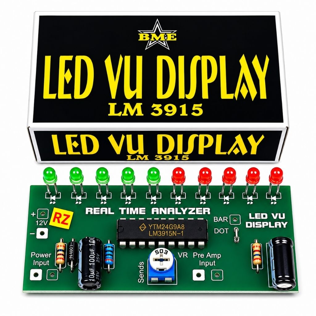 LED VU Display LM3915 – Real Time Analyzer Audio