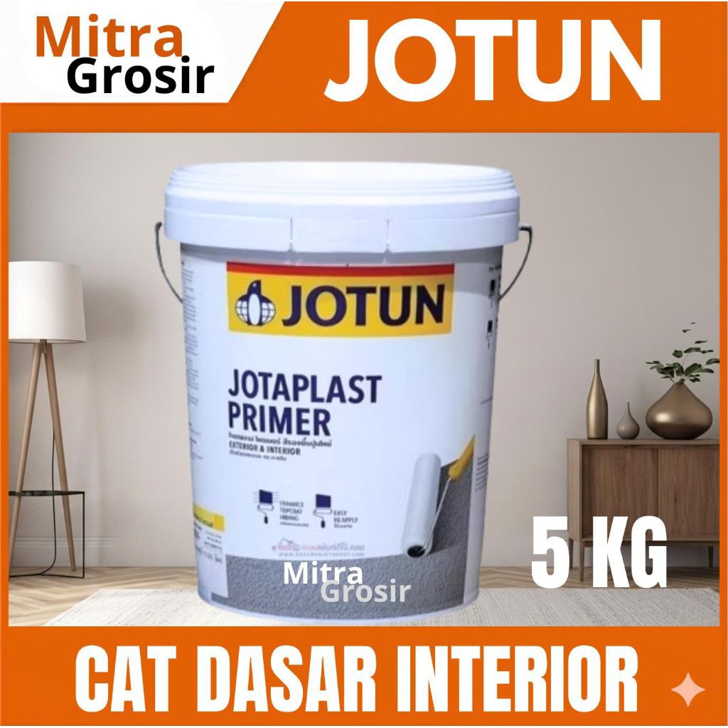 CAT DASAR JOTUN 5KG | JOTUN JOTAPLAST PRIMER 5KG | KEMASAN GALON