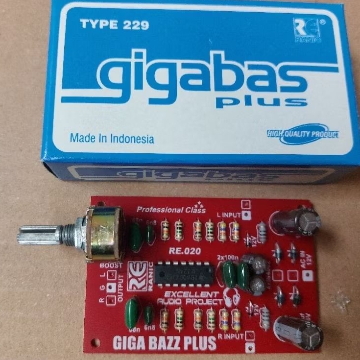 Kit Gigabass Plus Regulator Stereo 1 Potensio 229