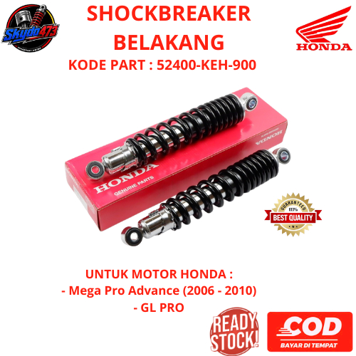 Shock Belakang Mega Pro - ShockBreaker KEH Honda GL Pro 52400-KEH-900 Original