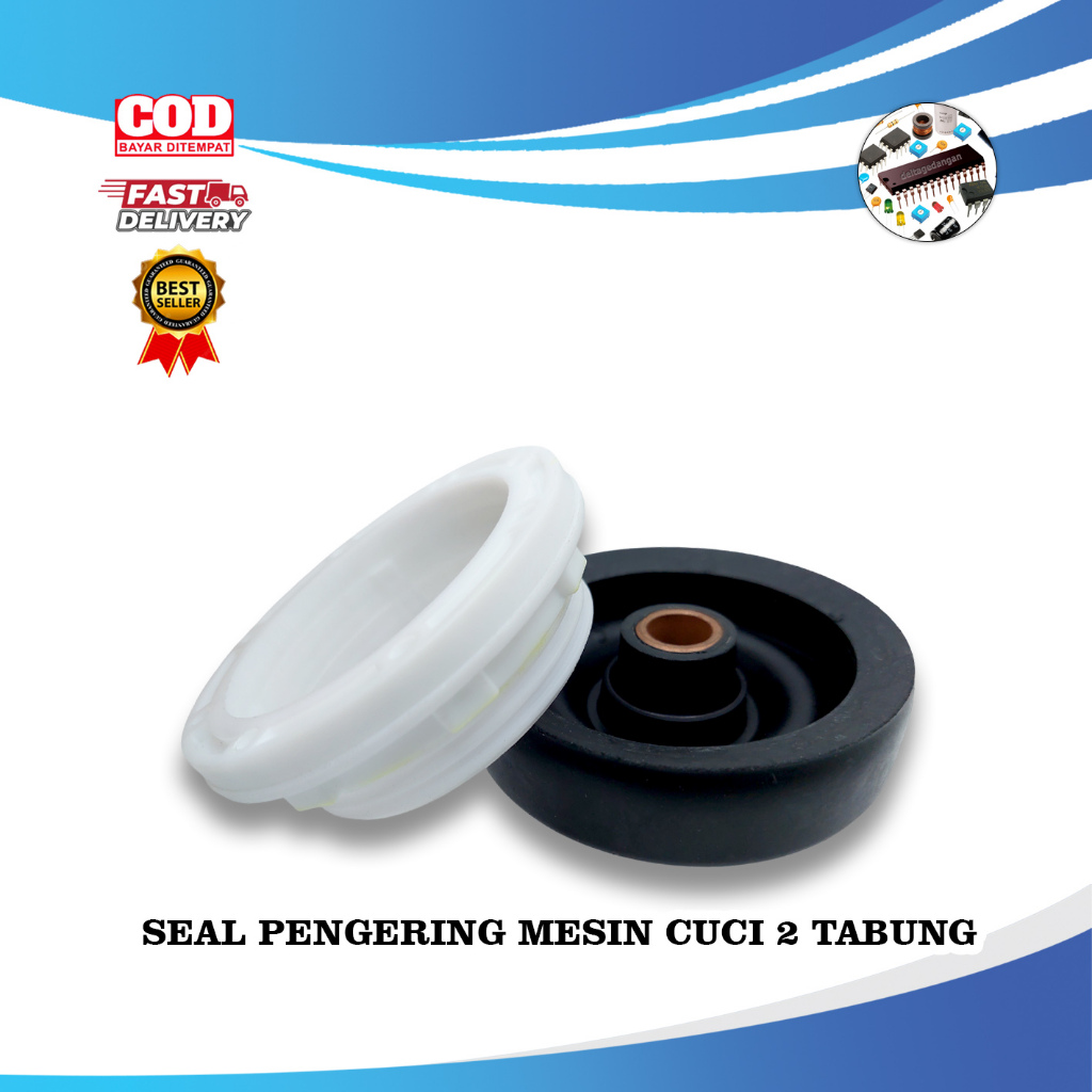 Seal Pengering Mesin Cuci 2 Tabung Hitam Putih Komponen Mesin Cuci
