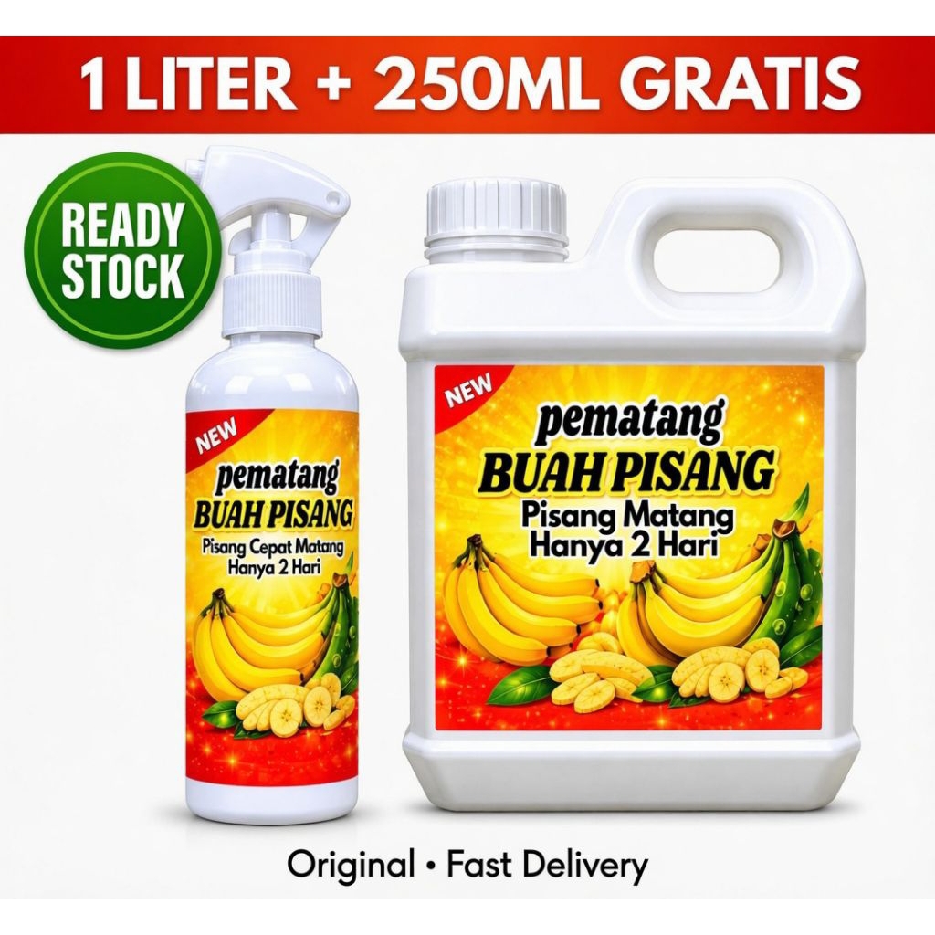 Obat Pematang Pisang Karbit Cair Ethrel - Pisang Matang Cepat & Manis