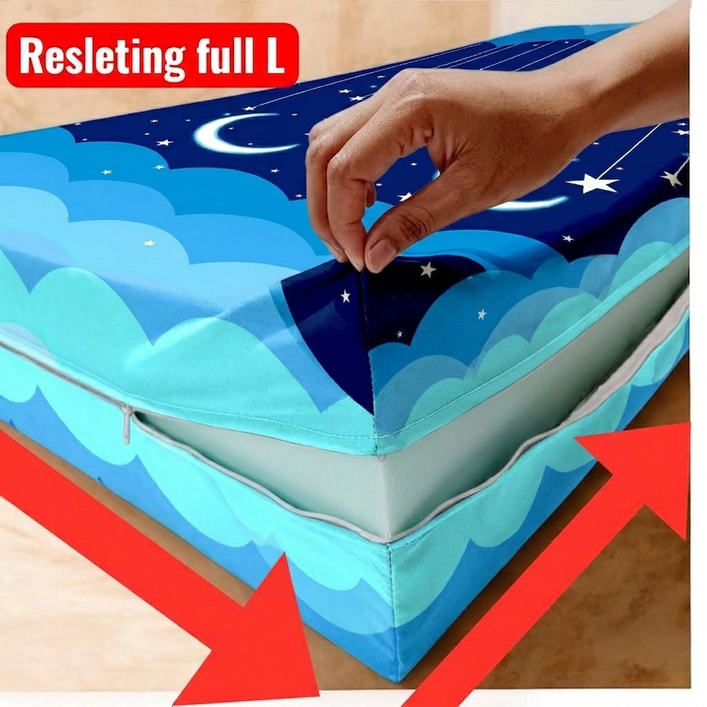 SARUNG KASUR MODEL RESLETING UK 140*200*15 &145*200*20 & 140*200*30