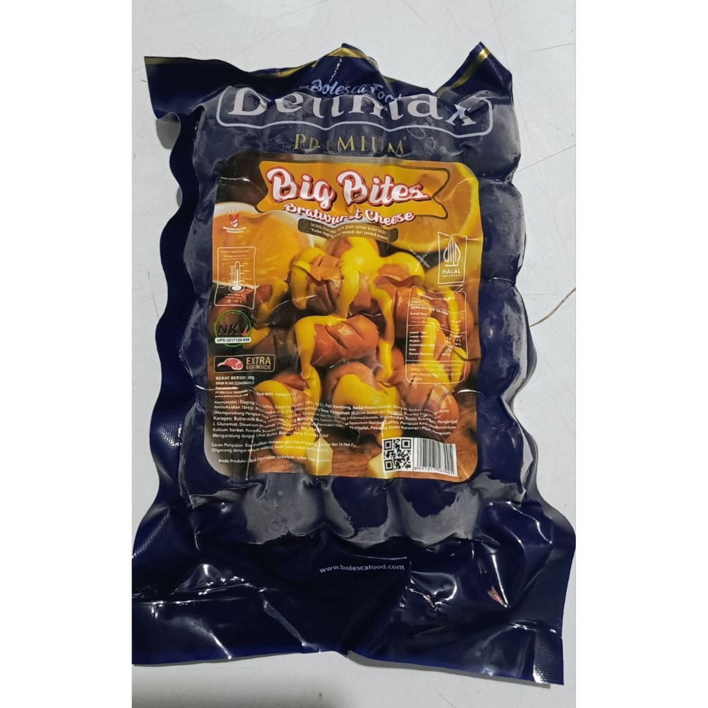 DELIMAX sosis big bites keju 300gr