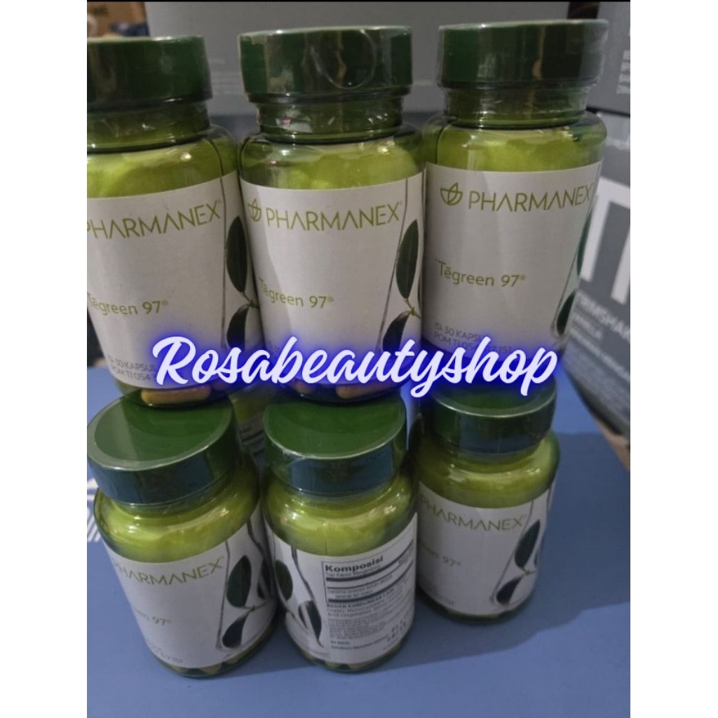 TEGREEN97 30 KAPSUL TEH HIJAU EXP 2027 Tegreen97 Besar 1 Botol isi 120 Capsule ORIGINAL