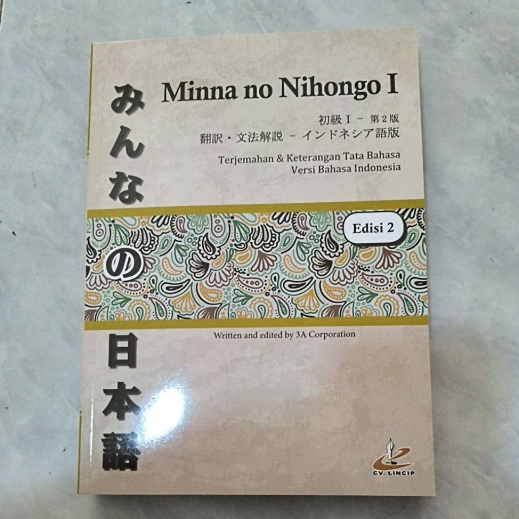 minna no nihongo 1 terjemahan versi bahasa indonesia ORIGINAL seken preloved