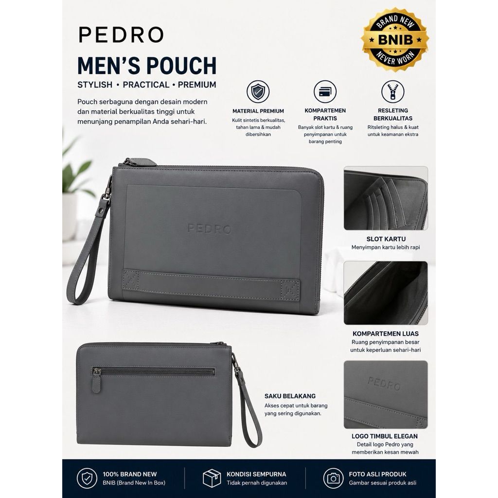 PEDRO Men’s Pouch Original – BNIB (Brand New In Box)