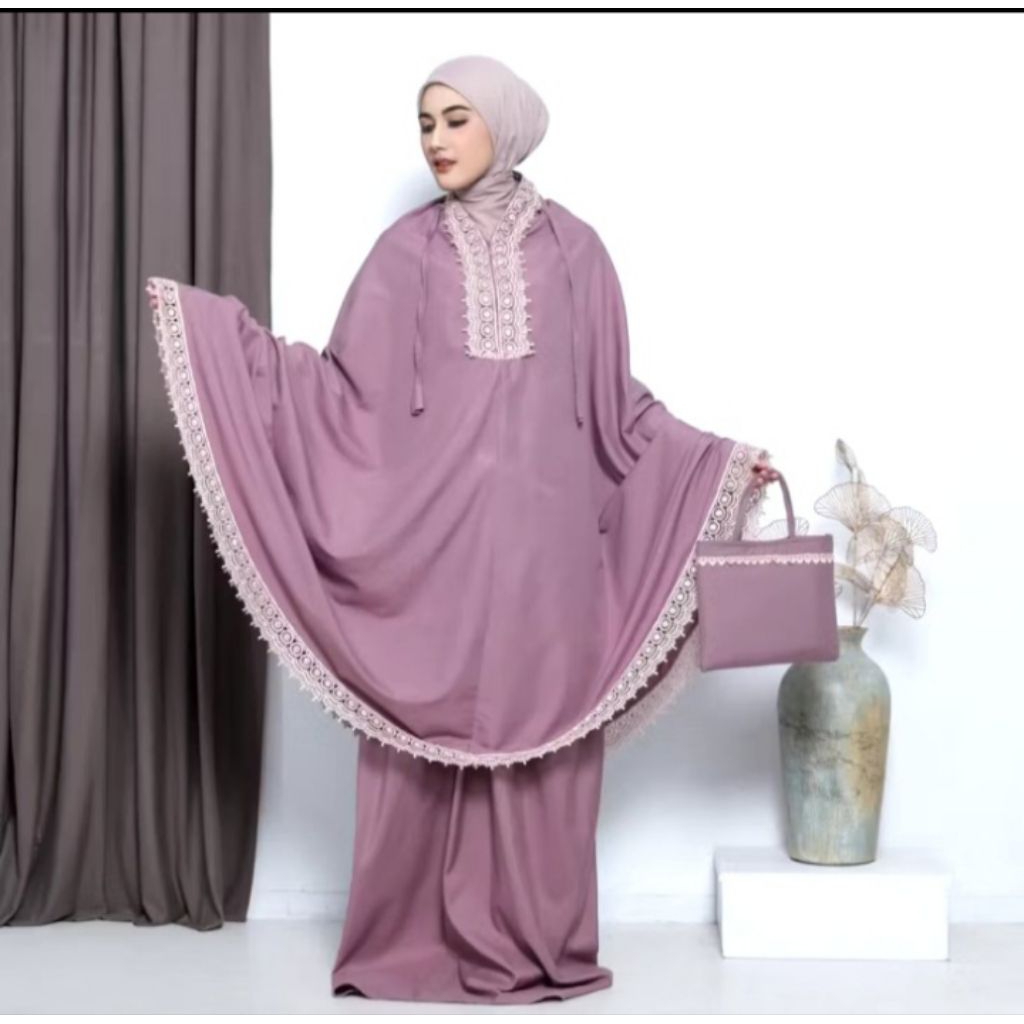 mukena dewasa katun kualitas bagus dan kekinian